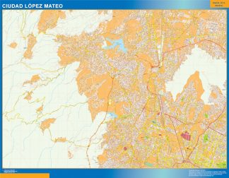 Carte Ciudad Lopez Mateo Mexique