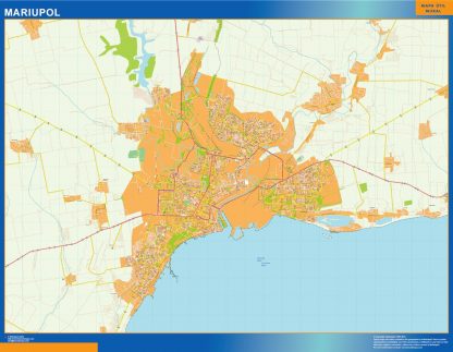 Carte Mariupol en Ukraine