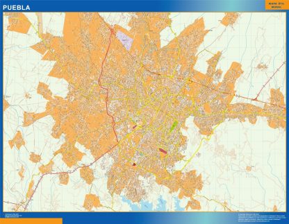 Carte Puebla Mexique