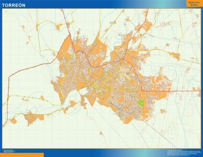 Carte Torreon Mexique